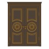   Подвійні двері з масиву вільхи Napoly 6 - Фото 2